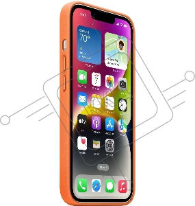 Чехол (клип-кейс) Apple для Apple iPhone 14 Leather Case with MagSafe оранжевый (MPP83FE/A)