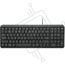 Клавиатура Logitech K106 проводная, USB Type-A, чёрный