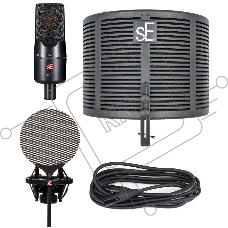 Микрофон конденсаторный sE Electronics X1 S STUDIO BUNDLE 20 Гц 20 кГц, кардиоида, комплектация: фильтр RF-Х, металлический поп-фильтр, держатель типа паук, 3-х метровый микрофонный кабель