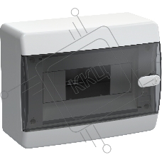 Корпус пластиковый IEK UNION Compact ЩРН-П-8 IP41 черная прозрачная дверь (UIC-KP12-N-08-41-K01)