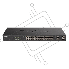 Коммутатор D-Link DGS-1100-26MPV2/A3A, 24×1 Гбит/с + 2×1 Гбит/с SFP, настраиваемый