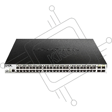Коммутатор D-Link DGS-1210-52MP/ME/B1A, 48×1 Гбит/с + 4×1 Гбит/с SFP, управляемый