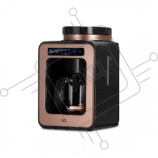 Кофеварка капельная BQ CM7000 Rose Gold-Black со встроенной кофемолкой, исп. кофе - молотый/зерновой, 0.6 л, 600 Вт.