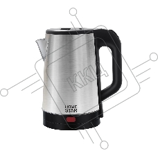 Чайник электрический HOMESTAR HS-1041 1,8 л, 1500 Вт, нержавейка, стальной/черный