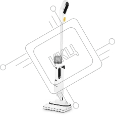 Швабра паровая Kitfort КТ-1062 1500Вт белый/черный