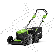 Газонокосилка аккумуляторная  GreenWorks GD40LM46SP 40В, 46см, самоходная (c аккумуляторной батареей 4АЧ и зарядным устройством) (2506807UB)