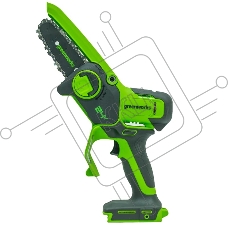 Цепная мини пила GreenWorks G24MCS10K2 аккумуляторная, 24v, 10 см, c АКБ 2АЧ и ЗУ (2008207UA)