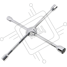 Крестообразный балонный усиленный ключ Deli DL4416 длина 400мм, головки 17x19x21x23мм, сталь Cr-V