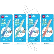 Ручка гелевая Deli Pupal SA321BLUE, d=0.5мм, синие чернила, блистер, стираемая