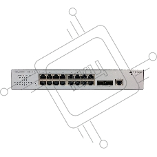 Коммутатор ORIGO OS3118/A2A, 16×1 Гбит/с + 2×1 Гбит/с SFP, управляемый