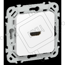 Розетка HDMI РШДМА-ФлБ белый FLITE