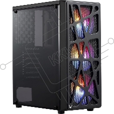 Корпус Formula MANA черный без БП ATX 6x120mm 2xUSB2.0 1xUSB3.0 audio bott PSU
