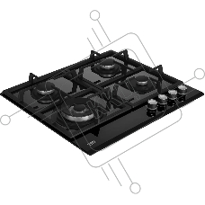 Встраиваемая газовая варочная поверхность Beko HILW 64235 S, Черный