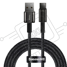 Кабель Baseus CATWJ-C01 Tungsten Gold Fast Charging Data Cable USB to Type-C 66W 2m Black Кабель Baseus CATWJ-C01 Tungsten Gold Fast Charging Data Cable USB to Type-C 66W 2m Black