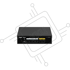 Коммутатор Ruijie Reyee RG-ES106F-P, 4×100 Мбит/с PoE + 2×100 Мбит/с, неуправляемый