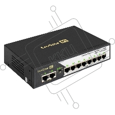 Коммутатор ExeGate EDGS-2182D.8PoE-120W, 8×1 Гбит/с PoE+ + 2×1 Гбит/с Uplink, управляемый