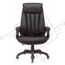 Кресло руководителя Бюрократ T-9922N Leather Venge Black черный, эко.кожа, крестовина пластик Кресло руководителя Бюрократ T-9922N Leather Venge Black черный, эко.кожа, крестовина пластик