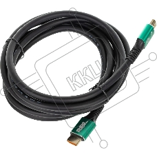 Кабель аудио-видео Premier 12392 HDMI (m)/HDMI (m) 3м. позолоч.конт. черный