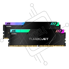 Оперативная память AGI TurboJet RGB, 32 ГБ (2x16 ГБ), DDR5, 6800 МГц, CL34, с радиаторами, RGB, черный