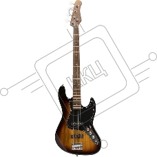 Бас-гитара STAGG SBJ-30 SNB 4-х струнная форма Jazz Bass, корпус павловния, гриф клен, накладка грифа палисандр, 20 ладов, мензура 867 мм, колки никелированные, бридж JB Classic, звукосниматели 2xJB, регуляторы 2x громкости, 1x тона, цвет Sunburst