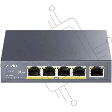 Коммутатор Cudy GS1005P (L2) 5x1Гбит/с 5PoE 60W неуправляемый