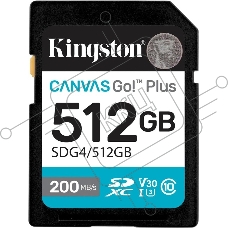 Флеш карта SDXC 512Gb Kingston SDG4/512Gb Canvas Go! Plus w/o adapter