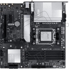 Материнская плата MSI PRO B850M-A WIFI, AM5, AMD B850, 4xDDR5, 4xSATA, 2xM.2, 1xPCIe 5.0 x16, 1xPCIe 4.0 x4, 1xPCIe 3.0 x1, 1xHDMI (v2.1), 1xDP (v1.4), 1x5Gb LAN, Wi-Fi 7, Bluetooth 5.4, 2xUSB-C 10Gbps, 3xUSB-A 10Gbps, 3xUSB-A 5Gbps, 2x3.5 мм, 7.1, mATX