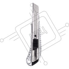 Универсальный нож Deli DL4255 18мм Лезвие SK2. Алюминиевый корпус. Общая длина: 155 мм.