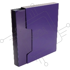 Папка с 80 прозр.вклад. Бюрократ DeLuxe DLVBOX80BBERRY A4 пластик 0.7мм черничный в коробе