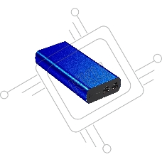 Портативный аккумулятор HIPER CORE 4XL Metal тёмно синий (20000 мАч)