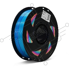 Филамент Crown Micro CM-FILPLAST014PBY PLA Silk тройной 1.75 1кг пурпурный-синий-фл.жёлтый