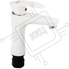 Смеситель на раковину BRIMIX 5971 шаровый, из высокопрочного пластика АБС, БЕЛЫЙ