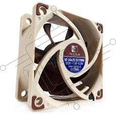 Вентилятор корпусной Noctua NF-A6x25 5V PWM, 60 мм, 3000 об/мин, 19.3 дБ, 4 pin PWM, без подсветки