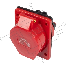 Розетка стационарная для скрытой установки PPC 415 3Р+РЕ+N 16А 380В IP44 Jazzway