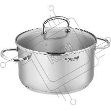 Кастрюля Rondell Solo RDS-1602, 3.1л, 20см, с крышкой, стальной