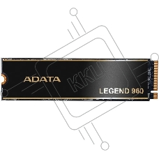 Накопитель SSD ADATA LEGEND 960, 1Tb, PCIe 4.0 x4, M.2 2280, NVMe, R/W 7400/6000, с радиатором