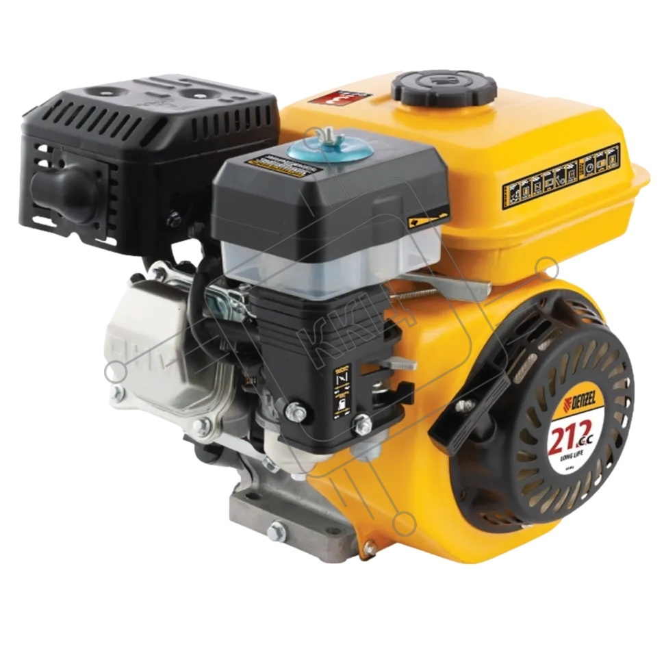 Двигатель бензиновый Denzel RX-17S, 7 л.с., 212 см3, горизонтальный вал шлиц 25 мм