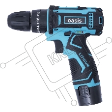 Дрель-шуруповерт Oasis ASD-12S, 12 В, 2 Ач, 22 Нм, щеточный