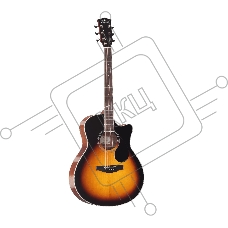 Акустическая гитара Kepma A1CPRO-3TSM цвет санберст