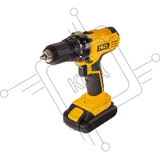 Дрель-шуруповерт Denzel CDL-IB-18-02, 18 В, 1,5 Ач, 40 Нм, щеточный