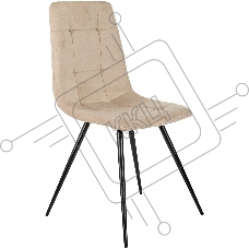 Стул для дома Бюрократ CH-K1_4 комплект 4шт бежевый Holland 06 металл черный на ножках (CH-K1_1/HL07_4) Стул для дома Бюрократ CH-K1_4 комплект 4шт бежевый Holland 06 металл черный на ножках (CH-K1_1/HL07_4)