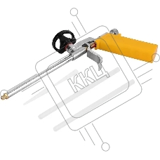 Пистолет для заполнения пустот Deko DKFG01 желтый/серебристый