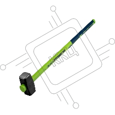Кувалда Сибртех 4000 г, фибергласовая обрезиненная рукоятка