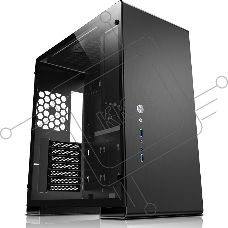 Компьютерный корпус JONSBO U5 Black без БП, боковые панели из закаленного стекла, mini-ITX, micro-ATX, ATX, черный