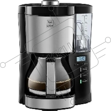 Кофеварка капельная Melitta Look V Therm Timer Black Filter черный/нержавеющая сталь, исп. кофе - молотый, 1.25 л, 1000 Вт