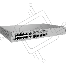 Коммутатор Huawei S310S-10PN4JX, 8×1 Гбит/с (6×PoE+) + 2×2,5 Гбит/с PoE+ + 2×2,5 Гбит/с SFP + 2×10 Гбит/с SFP+, управляемый
