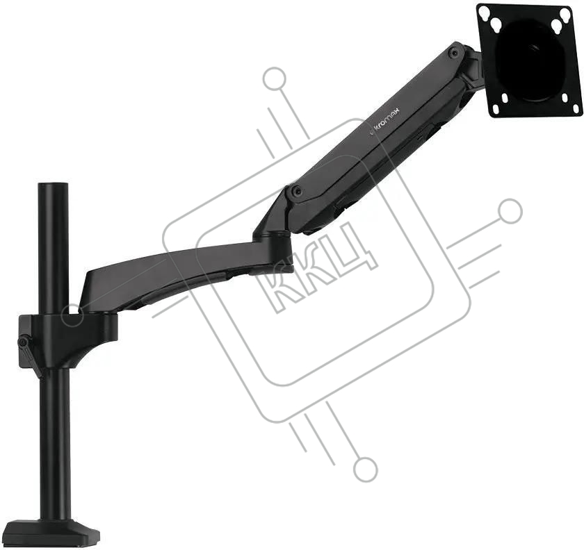 Кронштейн для мониторов ЖК Kromax OFFICE-11 черный 15"-32" макс.10кг настольный поворот и наклон