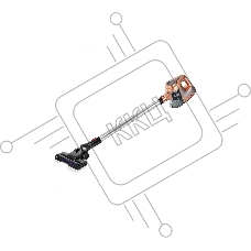 Пылесос вертикальный BRAYER BR4261 бежевый, питание от аккумулятора, 80 Вт, уборка сухая, пылесборник 1 л, работа от АКБ max 35 мин