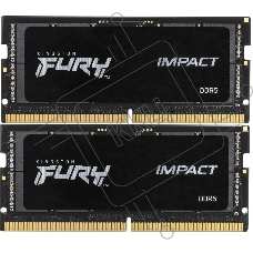 Оперативная память Kingston Fury Impact, DDR5, 64GB (2x32GB), 4800MHz, CL38, SO-DIMM