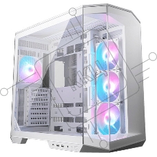 Корпус MSI MAG Pano 100R PZ WHITE , Mid Tower, ATX, 2xUSB 3.2 Gen 1, 1xUSB 3.2 Gen2 Type-C, 3x120mm ARGB Reverse Blade Fan, 1x120mm ARGB Fan, ARGB+PWM Control Board,Tempered Glass Window, Brown Box 